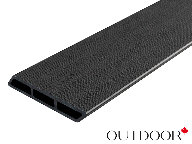 Доска Ромбус ДПК Outdoor 122*22*3000 мм. STORM BLACK черная