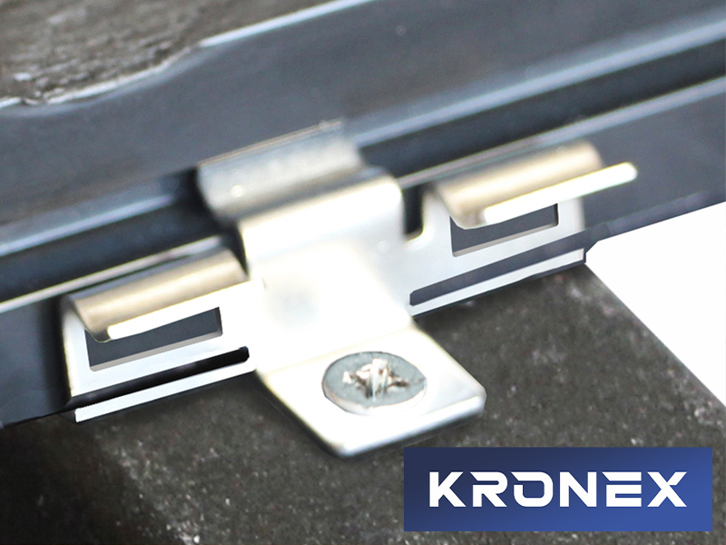 Крепеж промежуточный KRONEX № 9 для каркаса из металлопрофиля и лаги ДПК (упак/100 шт)