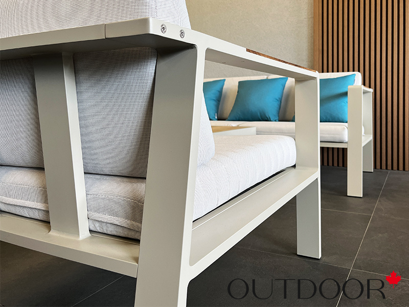 Комплект мебели OUTDOOR Орландо (3-местный диван, 2 кресла, кофейный стол), айвори