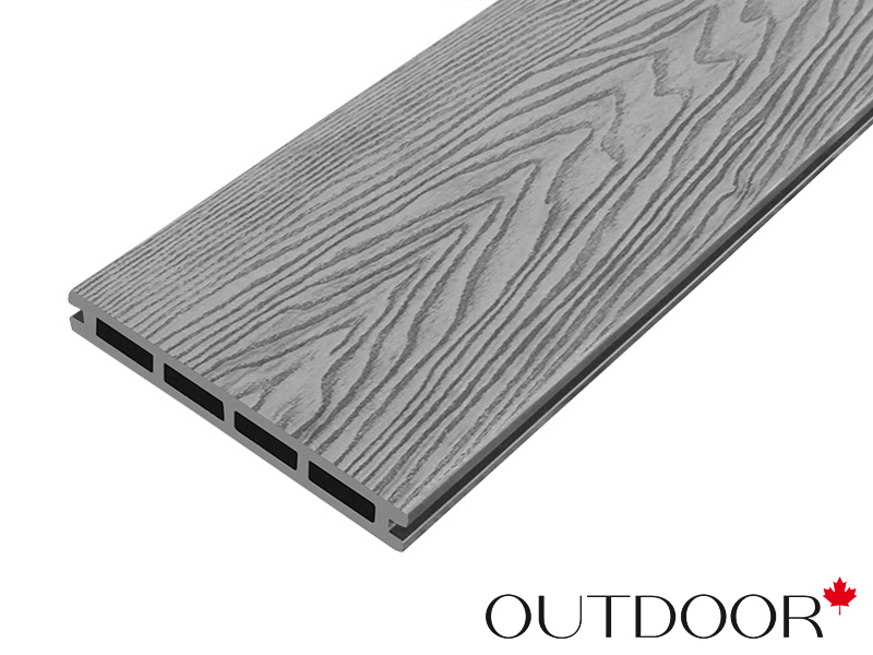 Террасная доска ДПК Outdoor 3D 150*20*3000 мм. HAVANA/вельвет серая