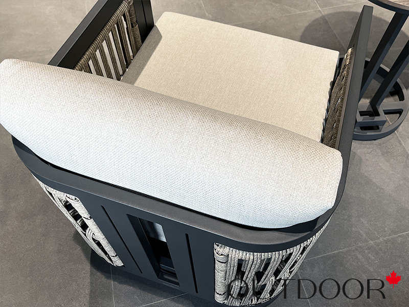 Комплект мебели кофейный OUTDOOR Верона (2 кресла, кофейный стол), капучино-графит