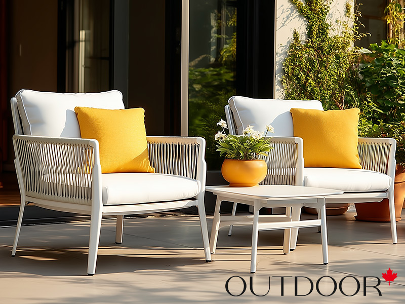 Комплект мебели кофейный OUTDOOR Тоскана (2 кресла, кофейный стол), латте