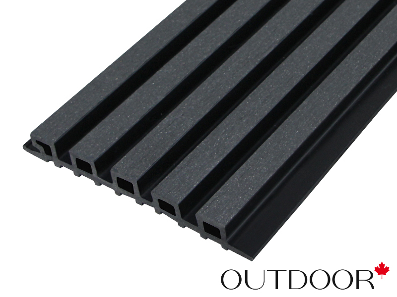 Панель универсальная ДПК Outdoor 3D 220*25*4000 мм. шлифованная черная