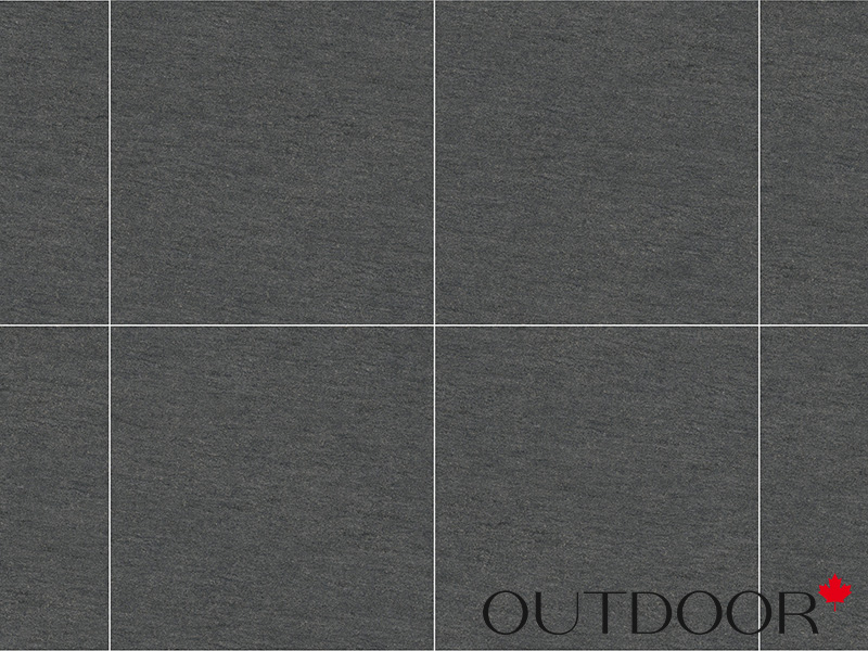 Плитка из керамогранита OUTDOOR BASALTINA, 600*600*20мм, moonlight black