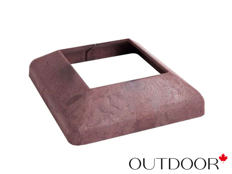 Юбка пластиковая для столба Outdoor 190*190*45 мм. кирпичная