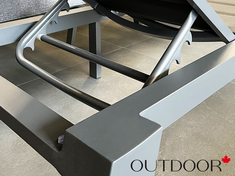 Шезлонг OUTDOOR Борнео, графит