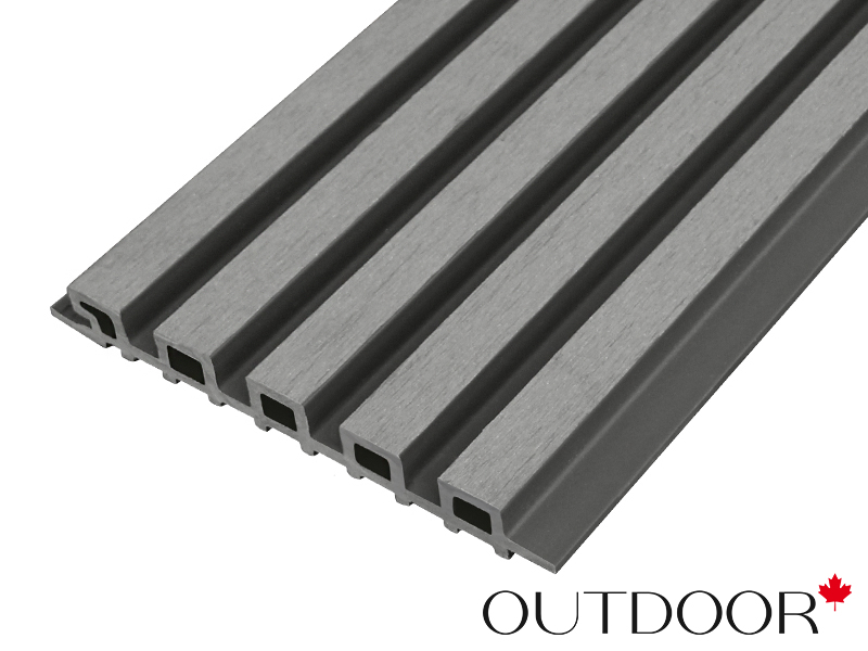 Панель универсальная ДПК Outdoor 3D 220*25*4000 мм. шлифованная серая