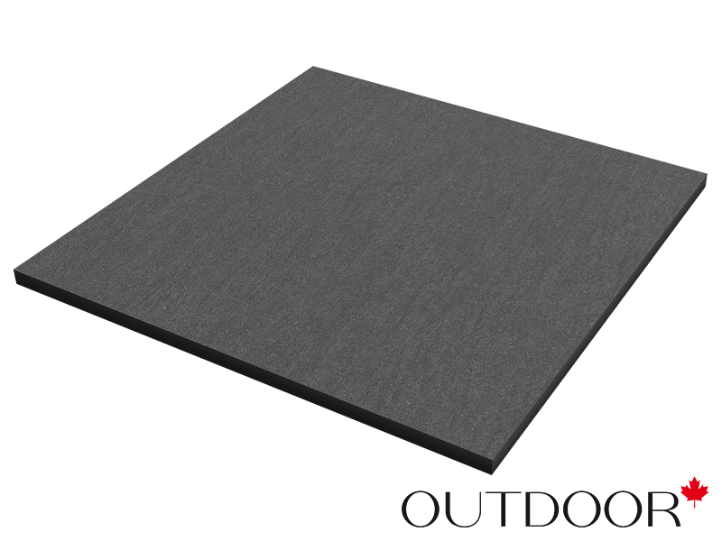Плитка из керамогранита OUTDOOR BASALTINA, 600*600*20мм, moonlight black