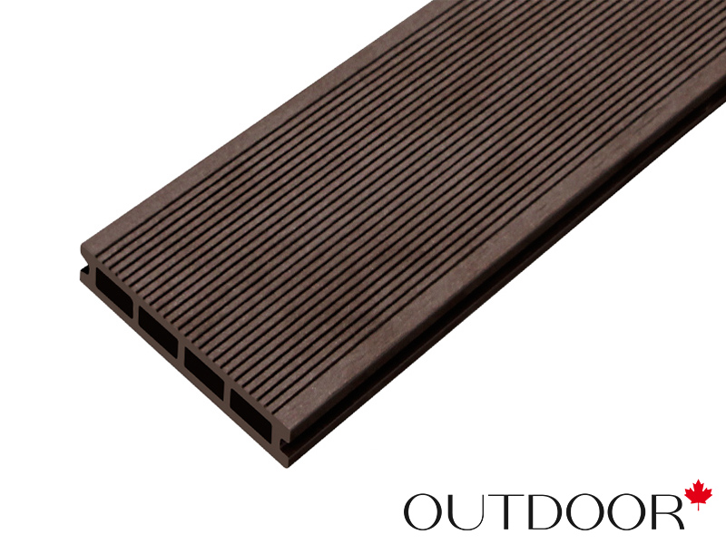 Террасная доска ДПК Outdoor 3D 150*25*3000 мм. STORM/вельвет коричневая микс