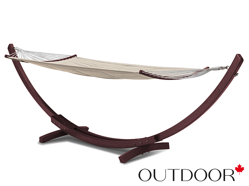 Шезлонг (гамак) с каркасом OUTDOOR Эль-Нидо, коричневый