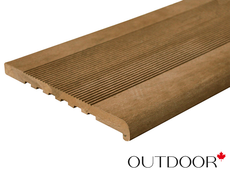 Ступень ДПК Outdoor 348*23*4000 мм полнотелая, дуб