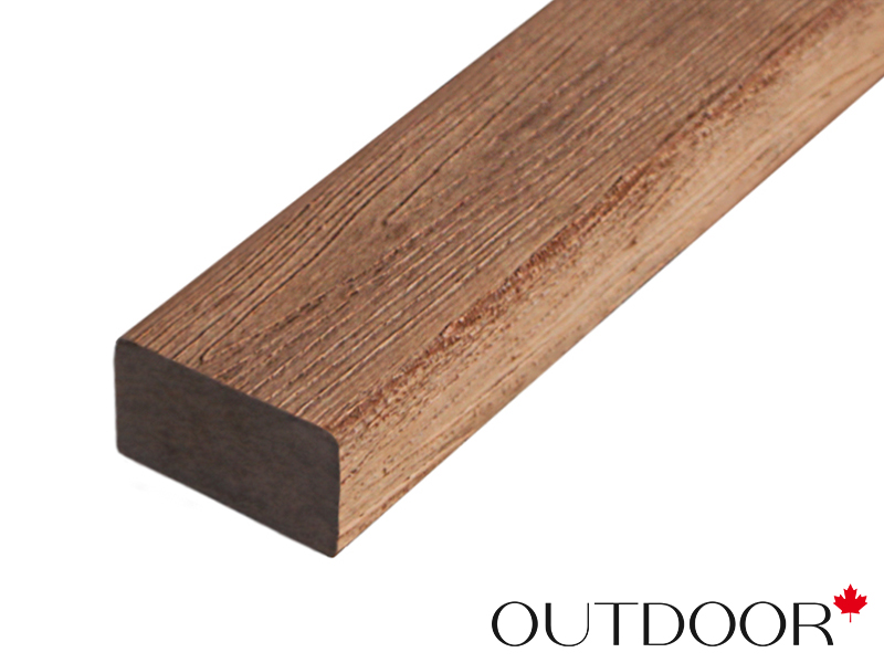 Универсальный профиль ДПК Outdoor 57*32*4000 мм. полнотелый STORM дуб