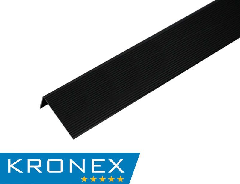 Угол завершающий алюминиевый KRONEX 51,5*30*3000 мм. черный