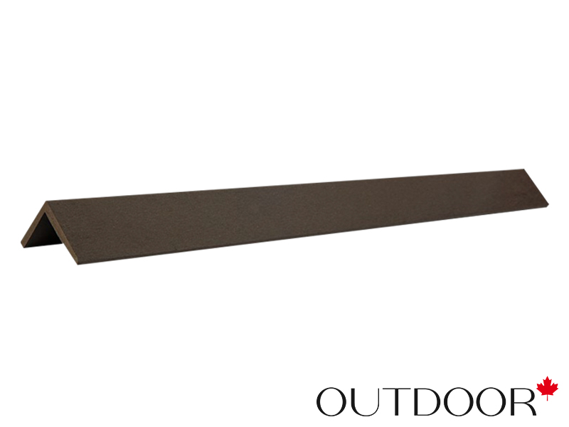 Угол завершающий ДПК Outdoor 50*50*3000 мм. шлифованный темно-коричневый