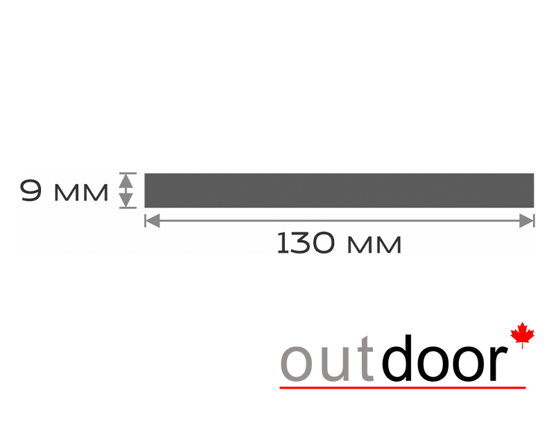 Доска ДПК Outdoor 130*9*4000 мм. полнотелая STORM BLACK черная
