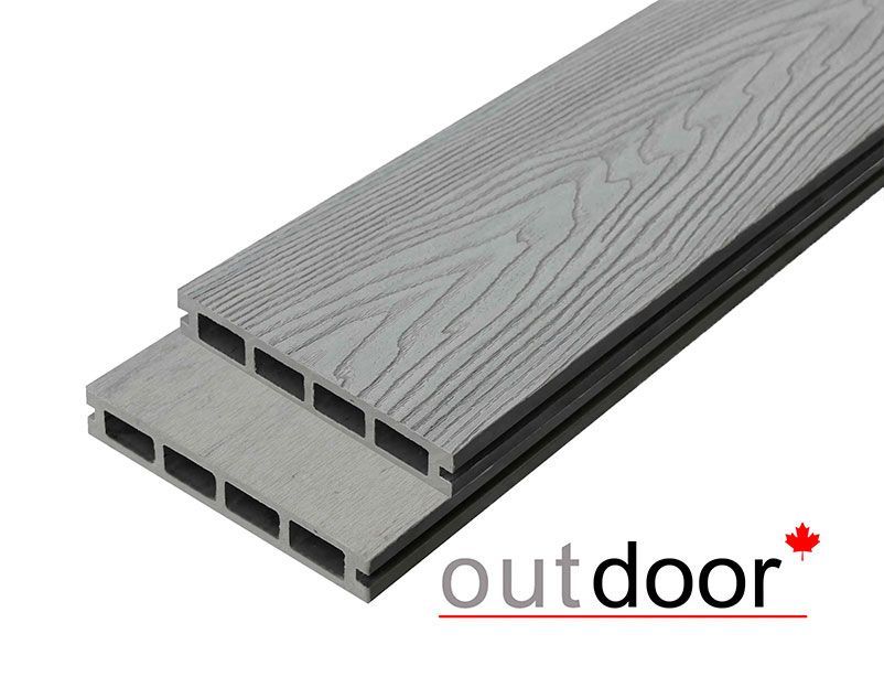 Террасная доска ДПК Outdoor 3D 150*25*3500 мм. HAVANA GREY серая микс