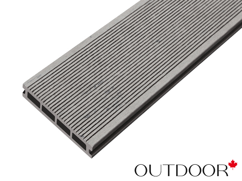 Террасная доска ДПК Outdoor 3D 150*25*4000 мм. STORM/вельвет серая микс