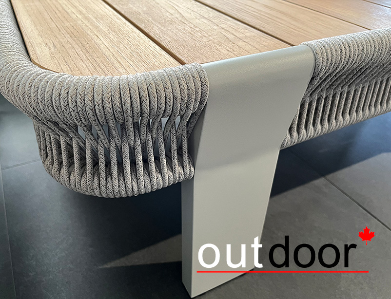 Комплект мебели OUTDOOR Женева (3-местный диван, 2 кресла, кофейный стол), шампань