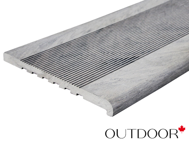 Ступень ДПК Outdoor 348*23*3000 мм полнотелая серая микс