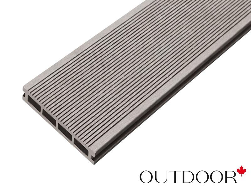 Террасная доска ДПК Outdoor 3D 150*25*3000 мм. STORM/вельвет серый микс холодный