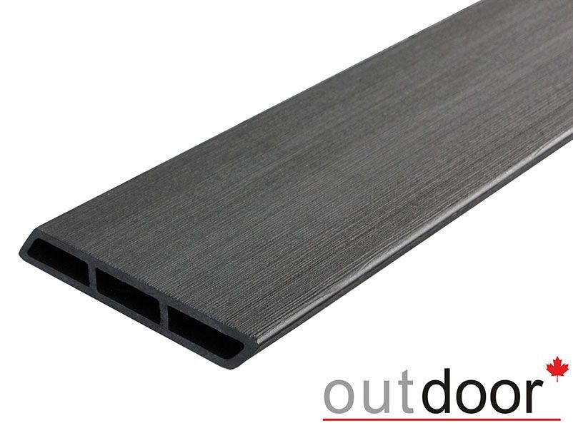 Доска заборная Ромбус ДПК Outdoor 122*22*1000 мм. браш черная