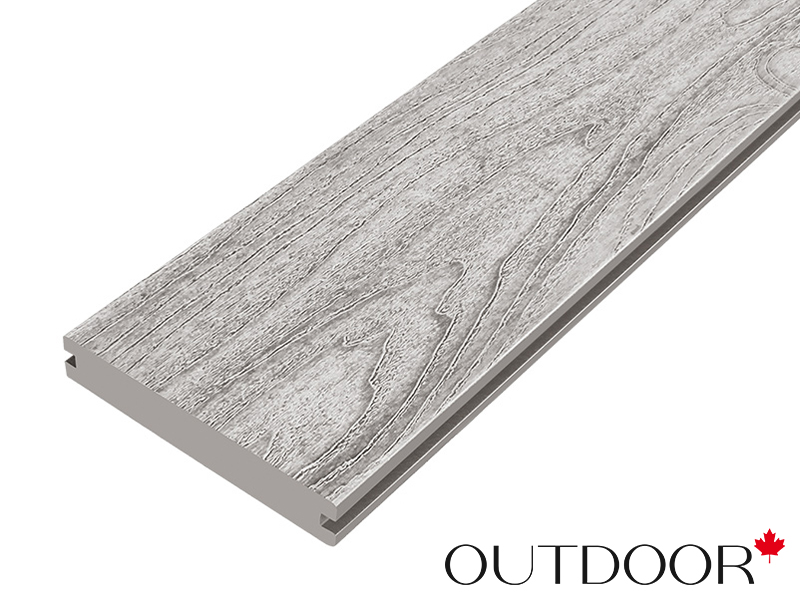 Террасная доска ДПК Outdoor 3D 140*25*3000 мм. полнотелая NEVADA/CALIFORNIA серая