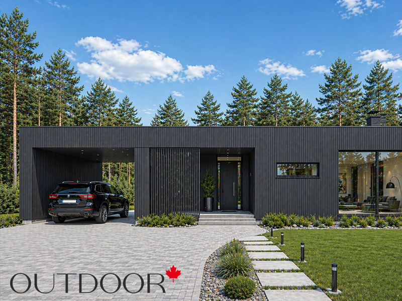 Панель универсальная ДПК Outdoor 3D 220*25*4000 мм. шлифованная графит