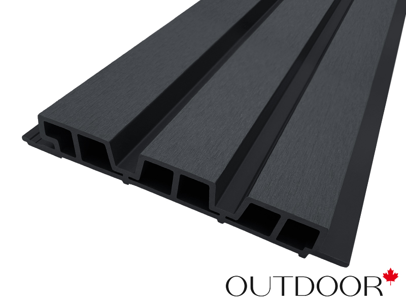 Панель универсальная ДПК Outdoor 3D 233.5*32*4000 мм. шлифованная черная