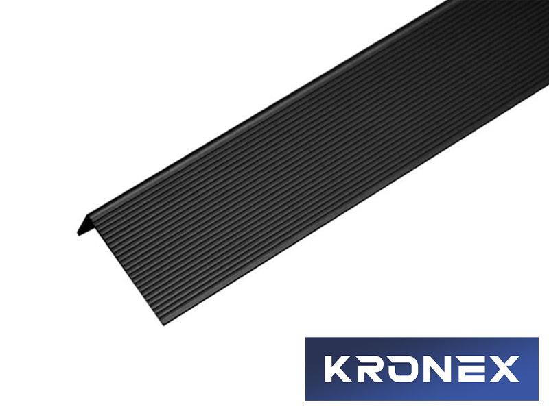 Угол завершающий алюминиевый KRONEX 51,5*30*3000 мм. черный RAL 9005