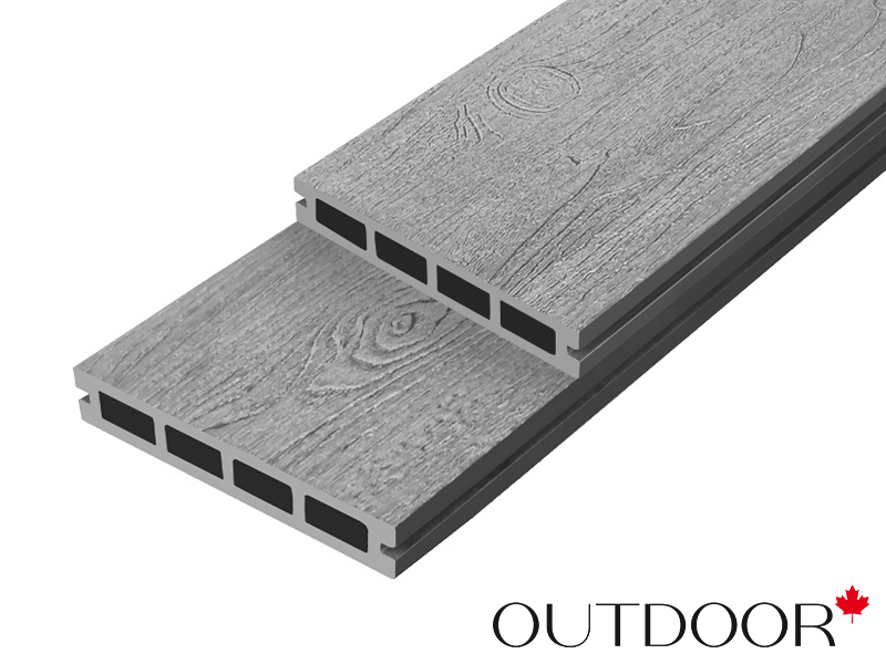 Террасная доска ДПК Outdoor 3D 150*25*4000 мм. NEVADA/CALIFORNIA серая