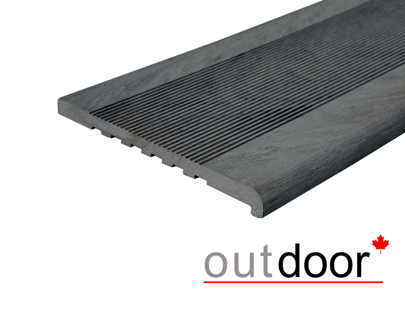 Ступень ДПК Outdoor 348*23*150 мм полнотелая графит микс