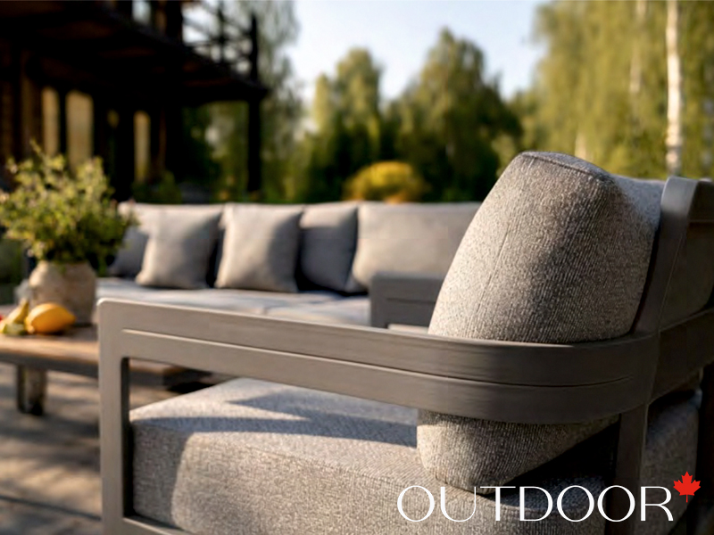 Комплект мебели OUTDOOR Бруклин (3-местный диван, 2 кресла, стол), серый пепел