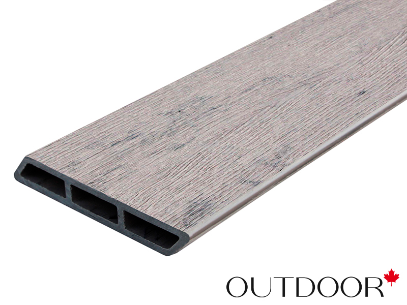 Доска Ромбус ДПК Outdoor 122*22*3000 мм. STORM GREY серая микс