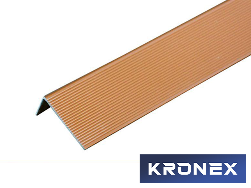 Угол завершающий алюминиевый KRONEX 51,5*30*3000 мм. сосна
