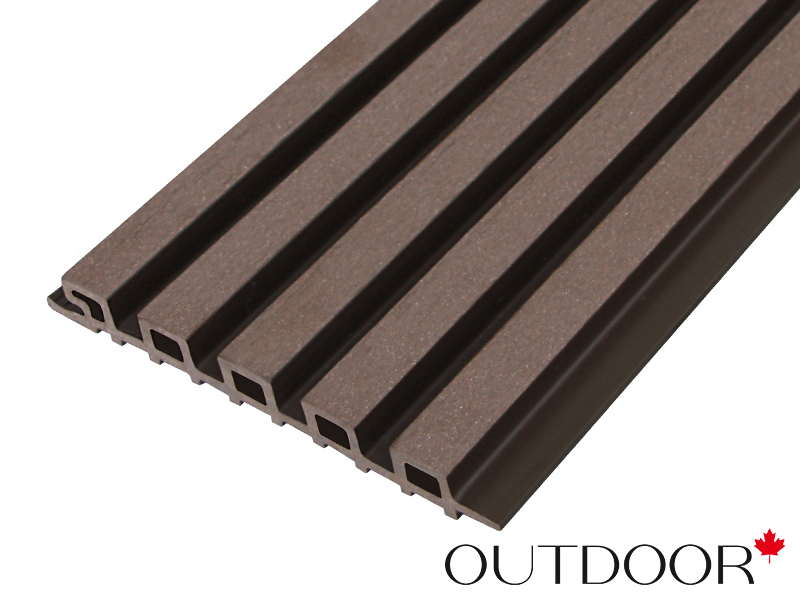 Панель универсальная ДПК Outdoor 3D 220*25*4000 мм. шлифованная мореный дуб