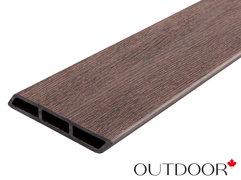 Доска Ромбус ДПК Outdoor 122*22*3000 мм. STORM BROWN коричневая микс