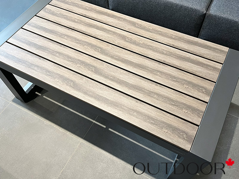 Комплект мебели OUTDOOR Денвер (3-местный диван, 2 кресла, стол), графит