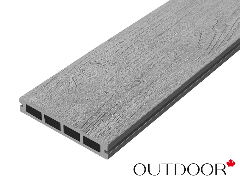 Террасная доска ДПК Outdoor 3D 150*25*3000 мм. NEVADA/CALIFORNIA серая