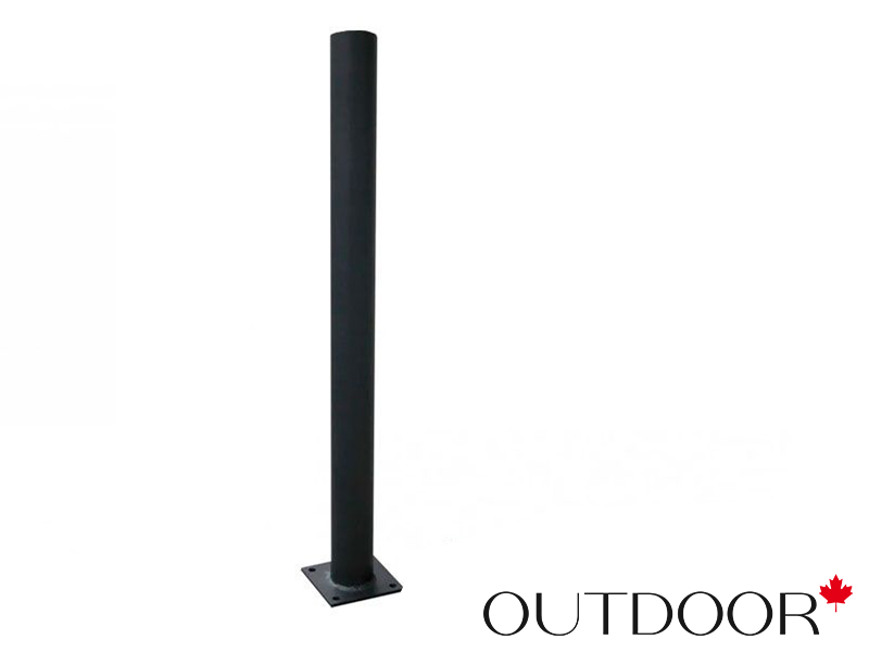 Опора с основанием из чёрного металла, 0,9м, d 60/53мм