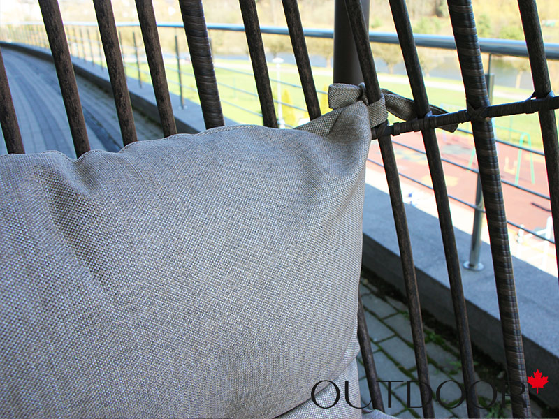 Подвесное кресло "кокон" из ротанга OUTDOOR Самуи, коричневое