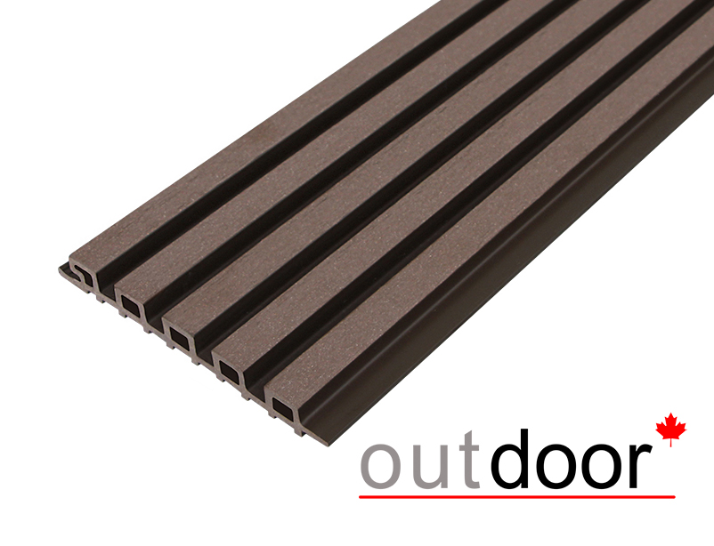Панель универсальная ДПК Outdoor 3D 220*25*3000 мм. шлифованная мореный дуб