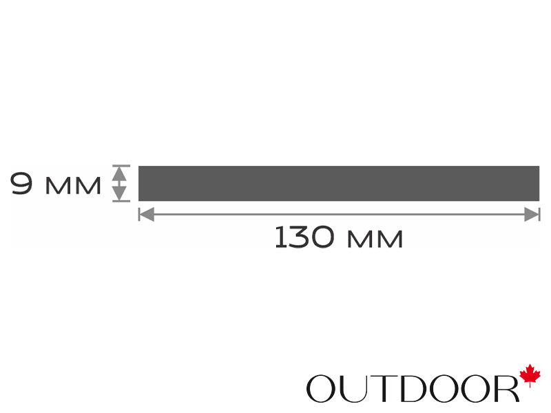 Доска ДПК Outdoor 130*9*3000 мм. полнотелая STORM BLACK черная омбре