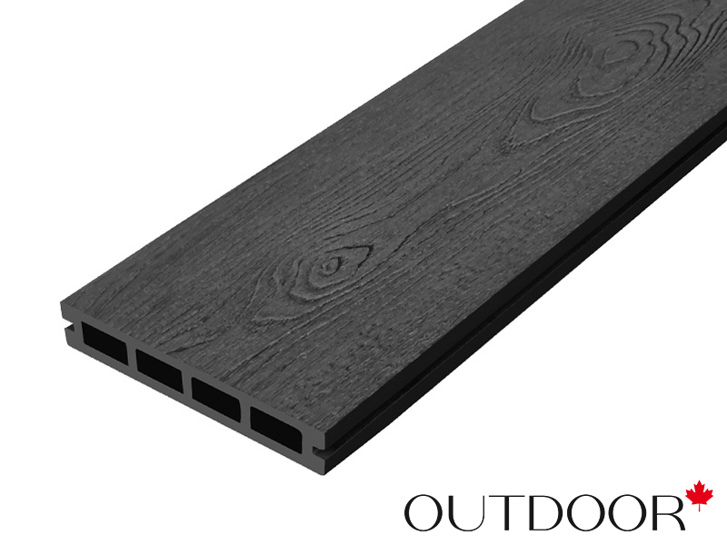 Террасная доска ДПК Outdoor 3D 150*25*3000 мм. NEVADA/CALIFORNIA черная