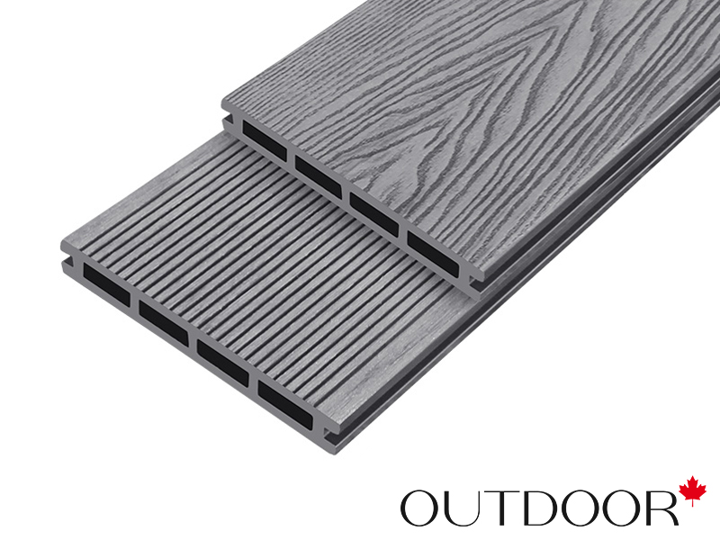 Террасная доска ДПК Outdoor 3D 150*20*3000 мм. HAVANA/вельвет серая