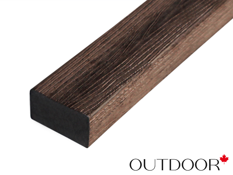 Универсальный профиль ДПК Outdoor 57*32*4000 мм. полнотелый STORM коричневый микс
