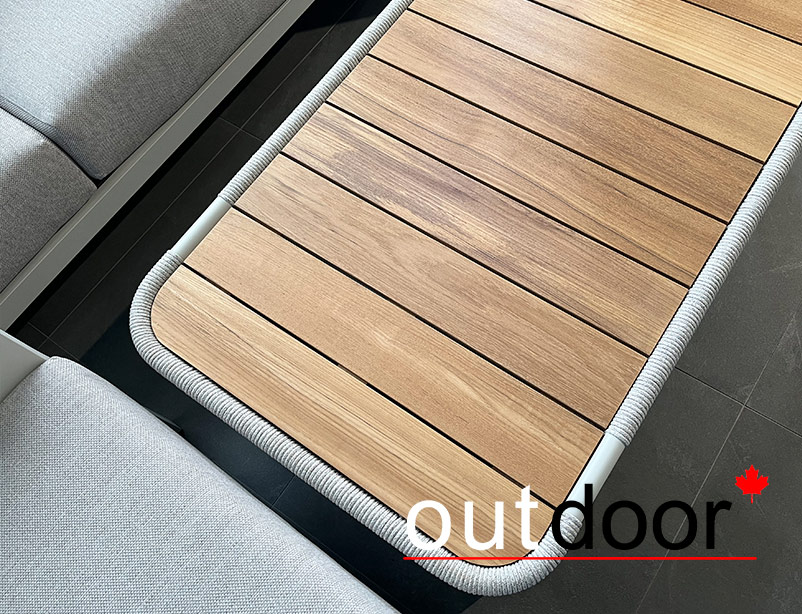 Комплект мебели OUTDOOR Женева (3-местный диван, 2 кресла, кофейный стол), шампань