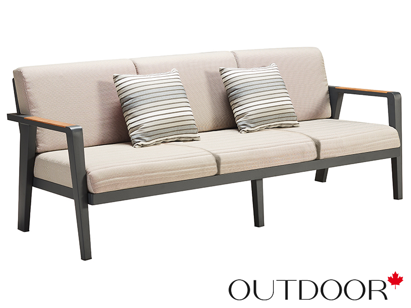 Комплект мебели OUTDOOR Орлеан (3-местный диван, 2 кресла, кофейный стол), песочный