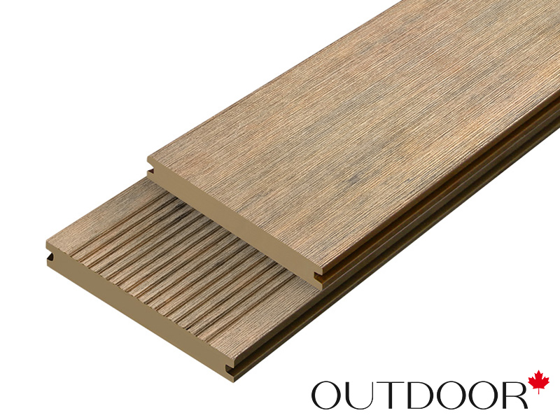 Террасная доска ДПК Outdoor 3D 146*20*3000 мм. полнотелая COUNTRY/вельвет дуб микс