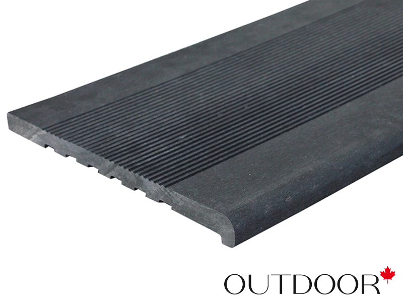 Ступень ДПК Outdoor 348*23*4000 мм полнотелая черная