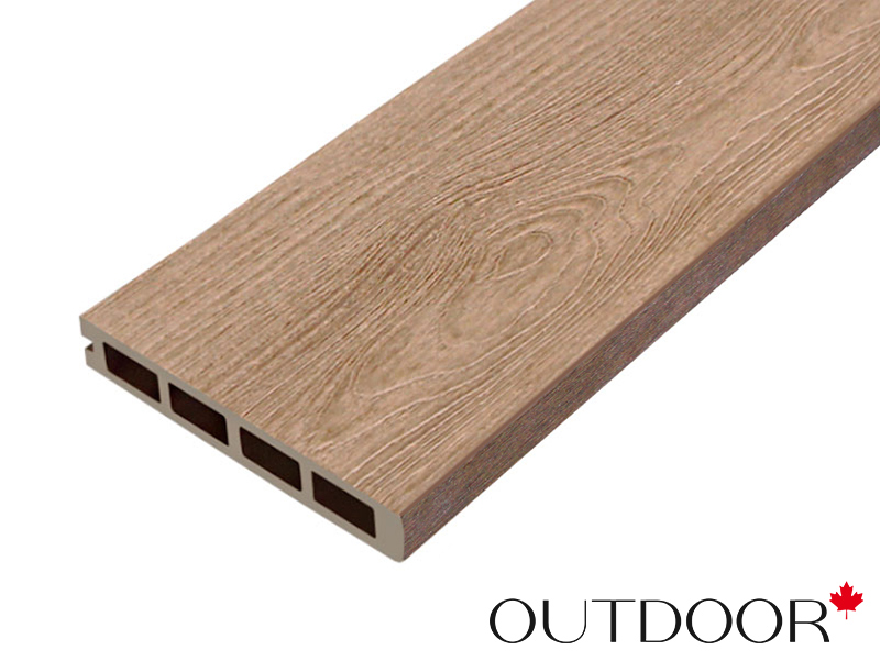 Террасная доска ДПК Outdoor 3D 150*25*4000 мм. завершающая NEVADA/CALIFORNIA  дуб